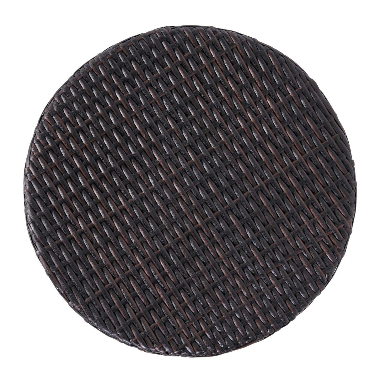 Dark Brown Wicker Garden Bistro End Table