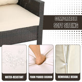 1-Piece Outdoor Wicker Single Seater Sofa