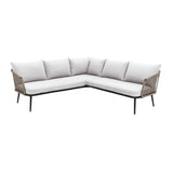 Outdoor L-Shape All Weather Handwoven Rope Sofa Set
