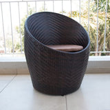Outdoor Rattan Wicker 3-Piece Conversation Set
