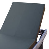 Outdoor All-Weather Wicker Lounger with Cushions