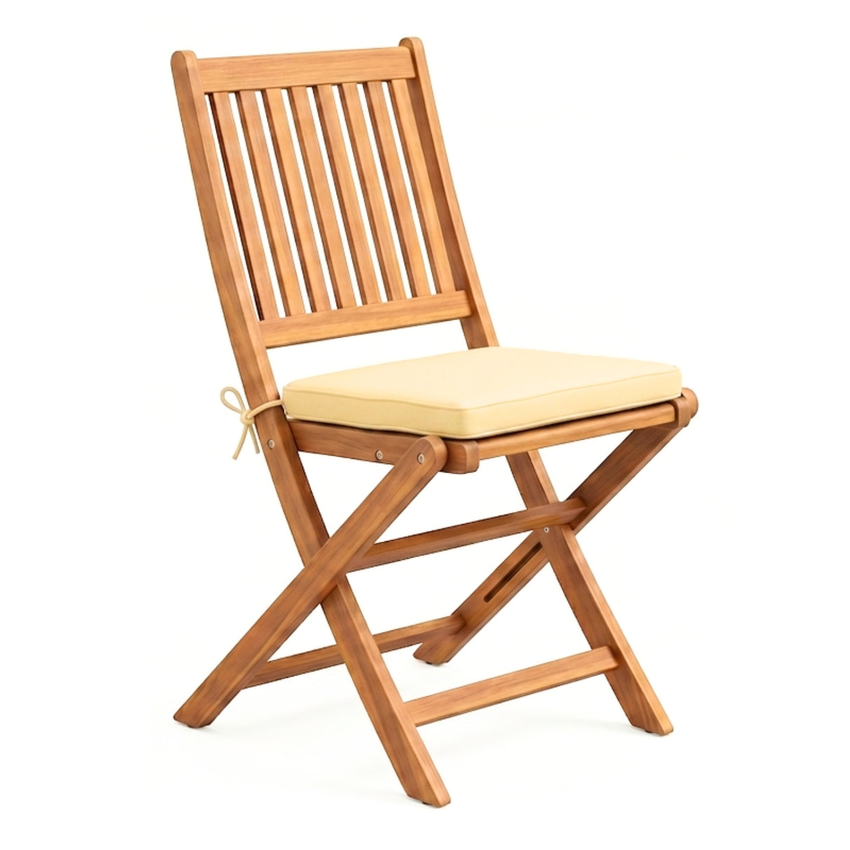 Acacia Wood Foldable Outdoor Bistro Set – 2 Chairs & Round Table