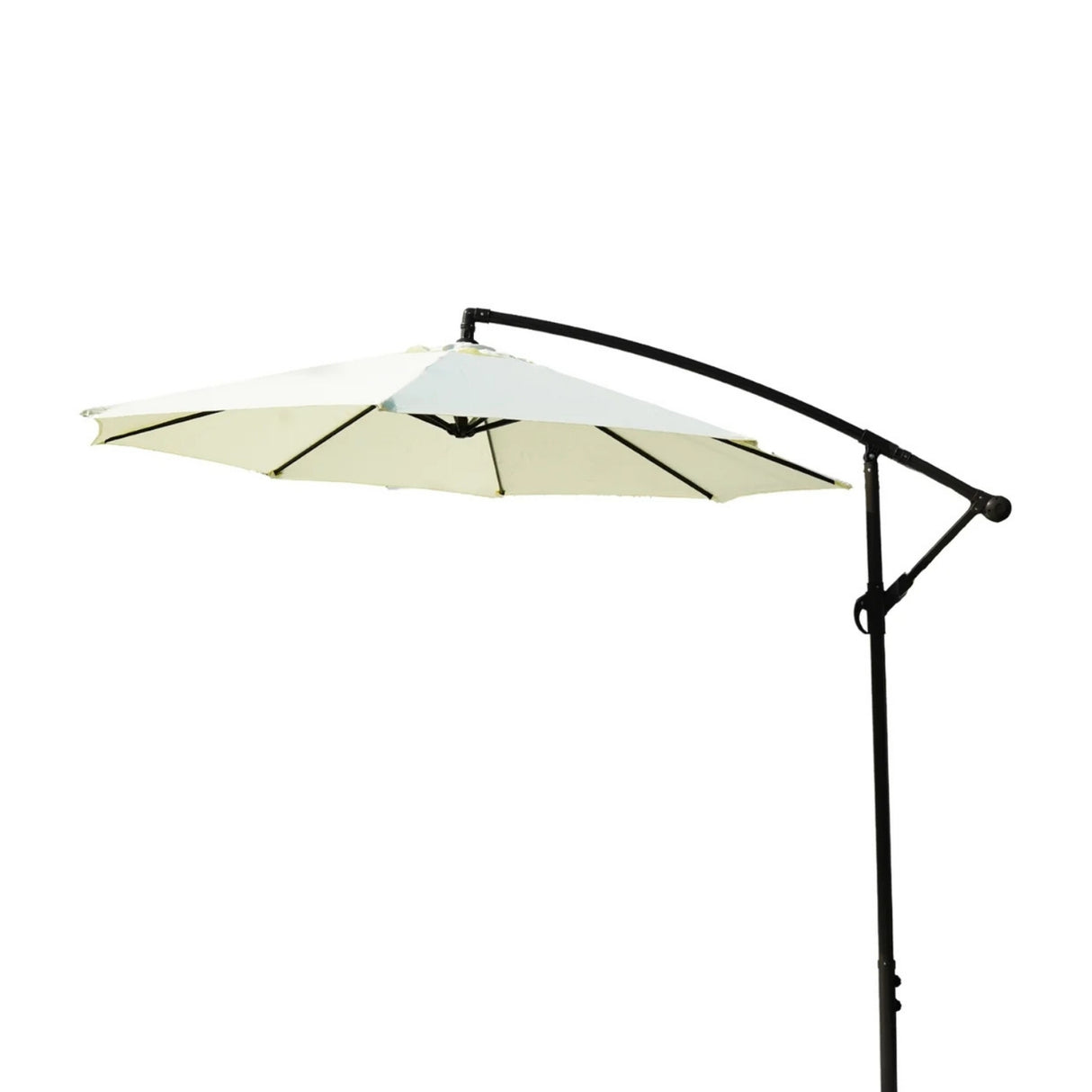 9 Ft Outdoor Offset Cantilever Patio Umbrella with Marble Base