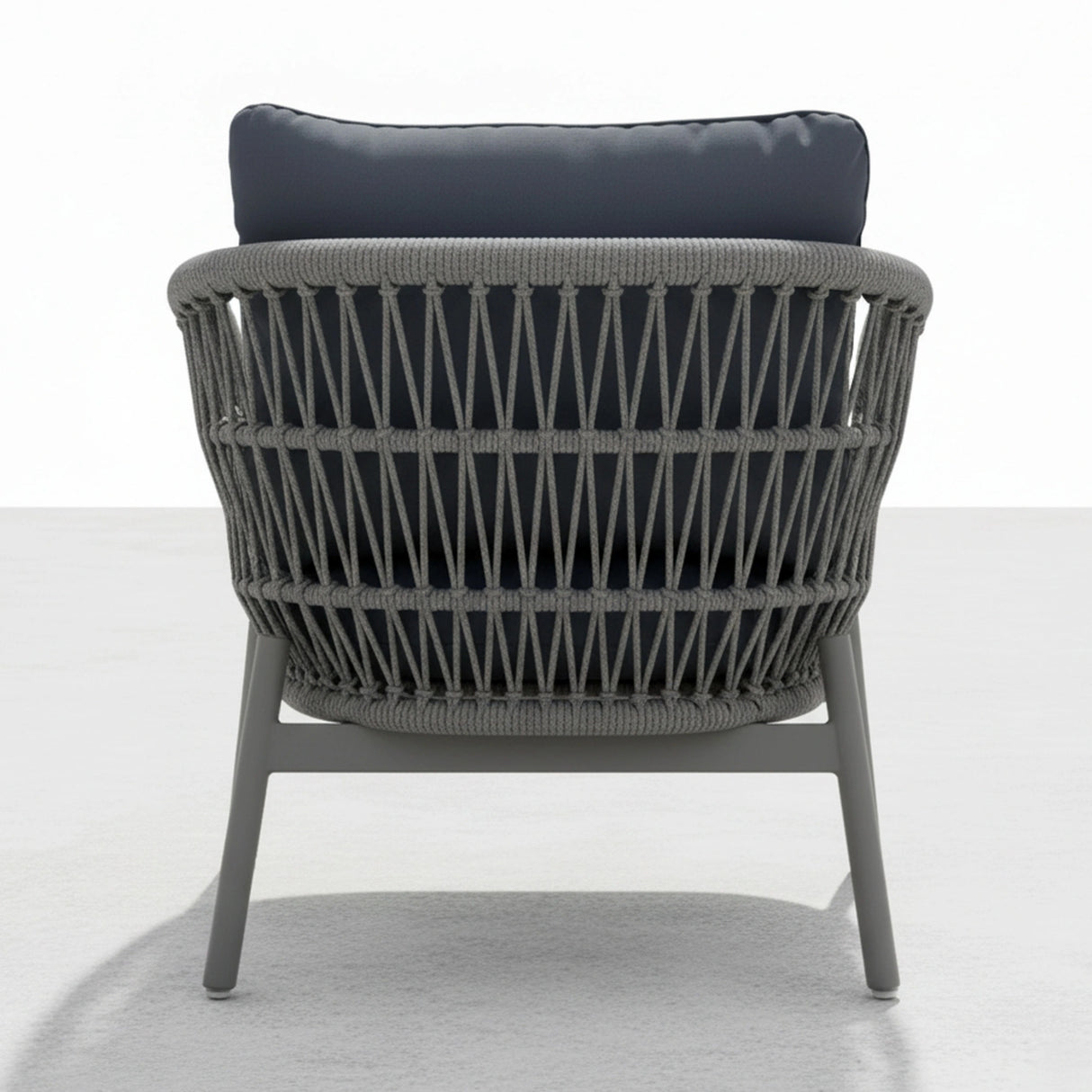 Outdoor 4 Seater Rope Conversation Sofa Set