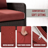 1-Piece Outdoor Wicker Single Seater Sofa