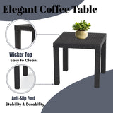 3-Piece Outdoor Rattan Wicker Patio Set