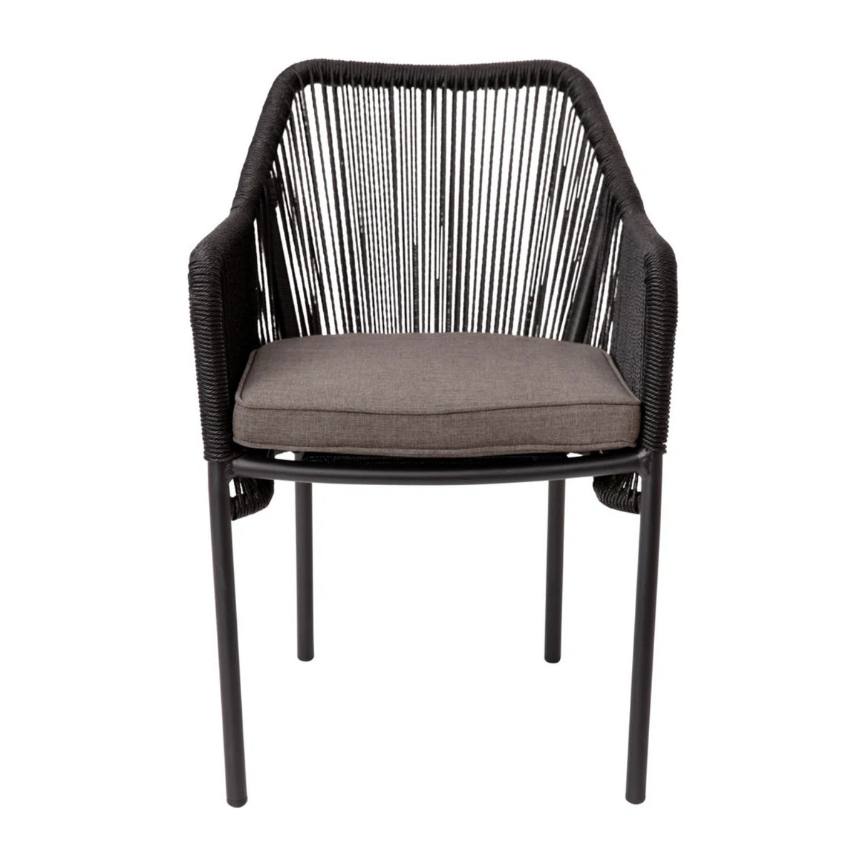 2-Piece Outdoor Rope Patio Dining Chairs