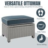Outdoor Rattan Wicker 6-Seater Sofa Set