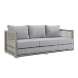 Outdoor Wicker Woven 6 Pieces Sectional Patio Furniture Set