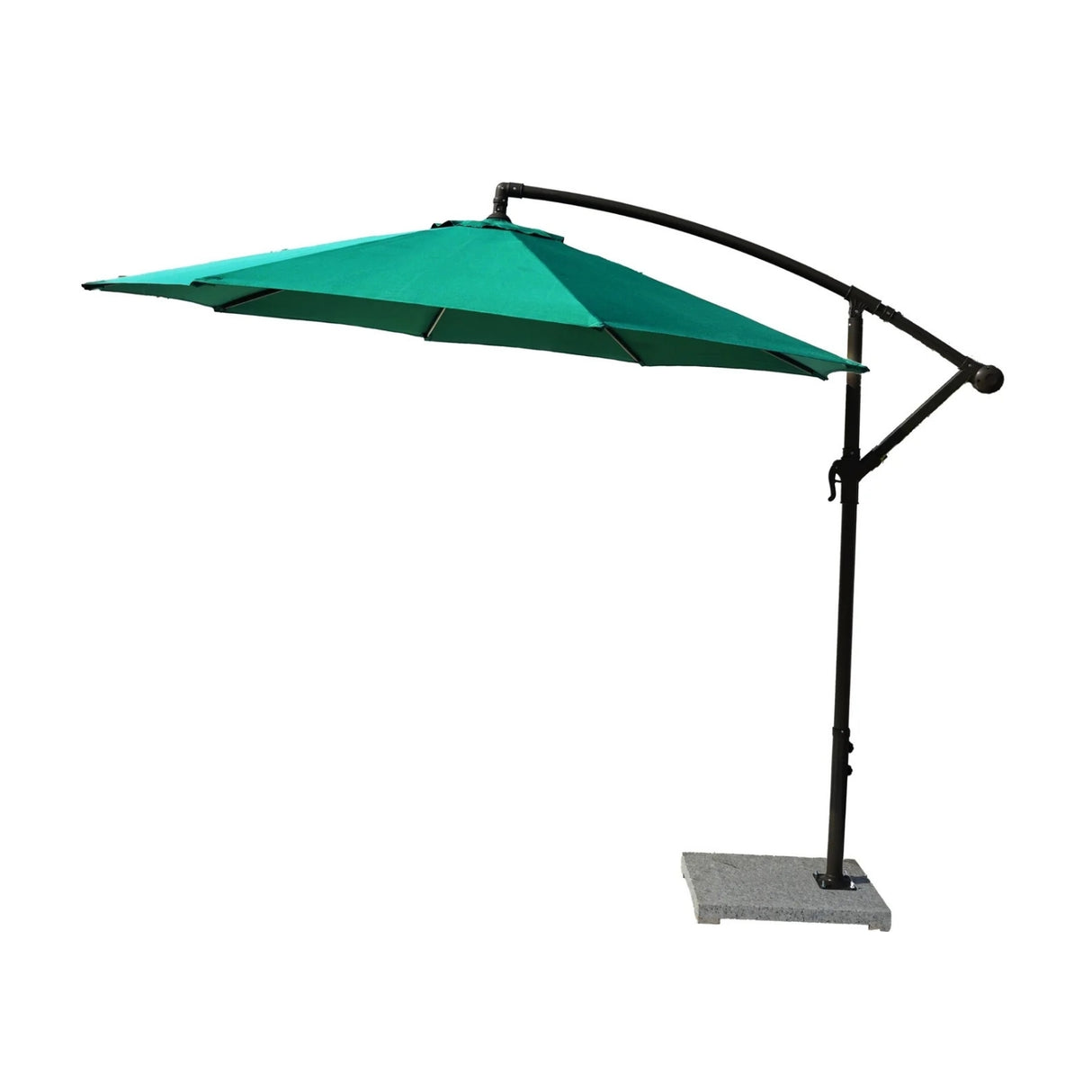 9 Ft Outdoor Offset Cantilever Patio Umbrella with Marble Base