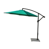 9 Ft Outdoor Offset Cantilever Patio Umbrella with Marble Base