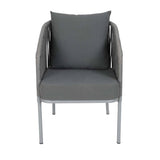 Outdoor 4 Piece Modern Woven Rope Sofa Set