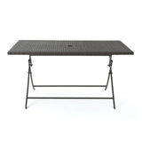 7-Piece Outdoor Rattan Wicker Dining Table Set