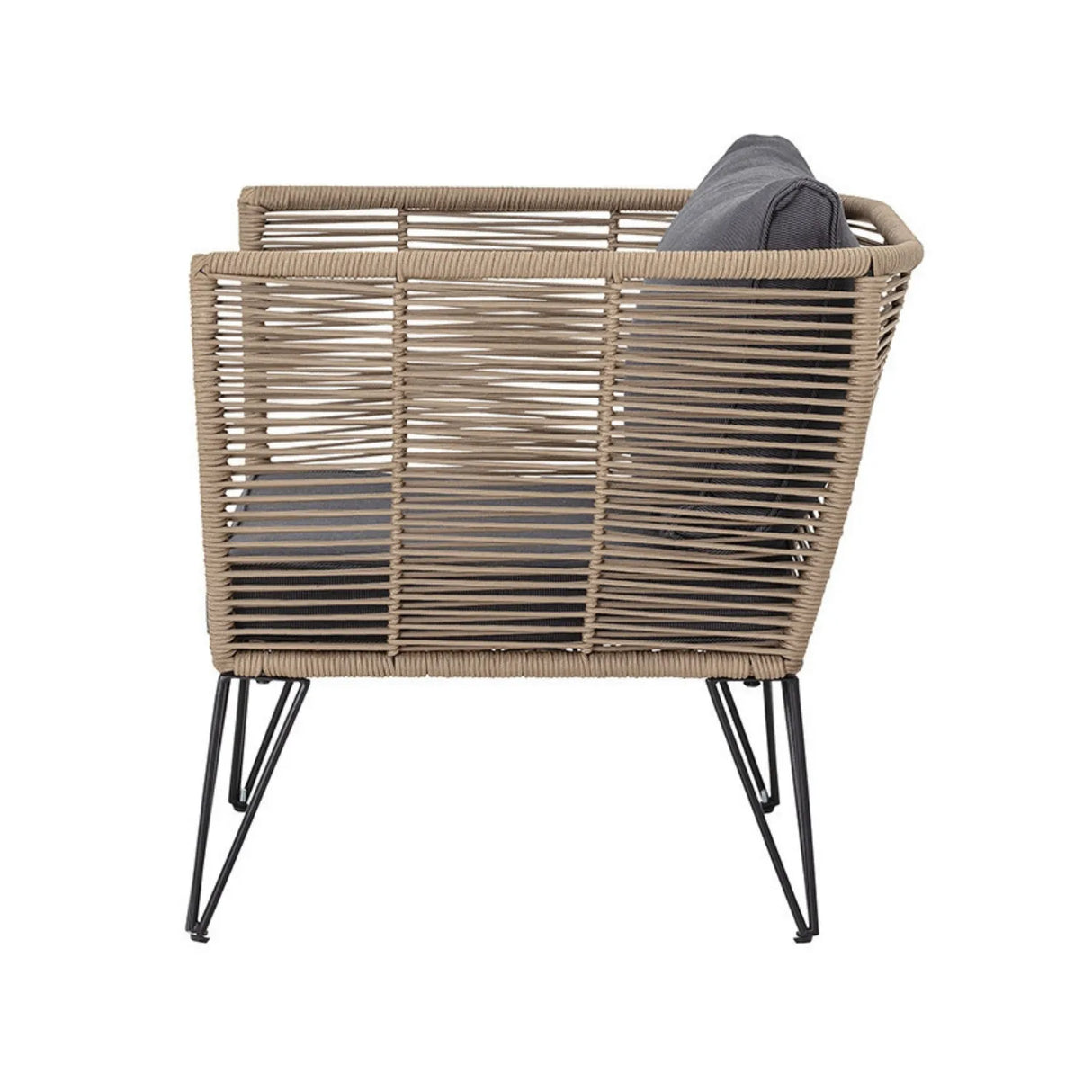 Outdoor Rope 1 Piece Patio Single Seater Sofa