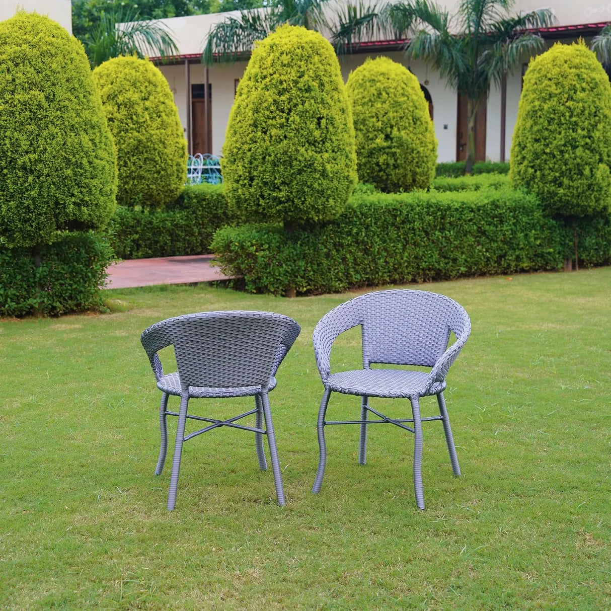 5-Piece Outdoor Rattan Wicker Patio Bistro Set