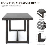 7-Piece Outdoor Rattan Wicker Dining Set