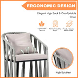 Outdoor Rope 3-Piece Patio Set