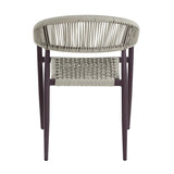 2-Piece Outdoor Rope Patio Dining Chairs