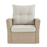 Outdoor All-Weather Wicker Single Seater Sofa