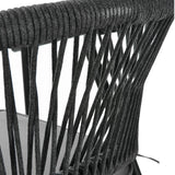 4-Piece Outdoor Rope Patio Dining Chairs