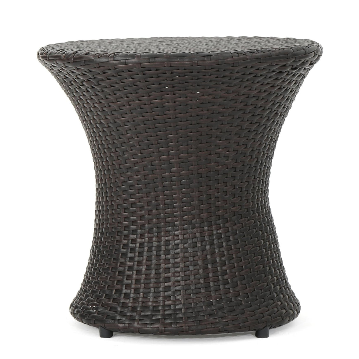 Outdoor Wicker Round Patio End Table