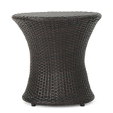 Outdoor Wicker Round Patio End Table