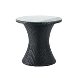 Outdoor Rattan Wicker 3-Piece Conversation Set