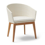 Outdoor All-Weather Resistant Rattan Wicker 5-Piece Dining Set (White)