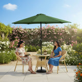 Outdoor Wicker 3-Piece Patio Set with Outdoor Umbrella