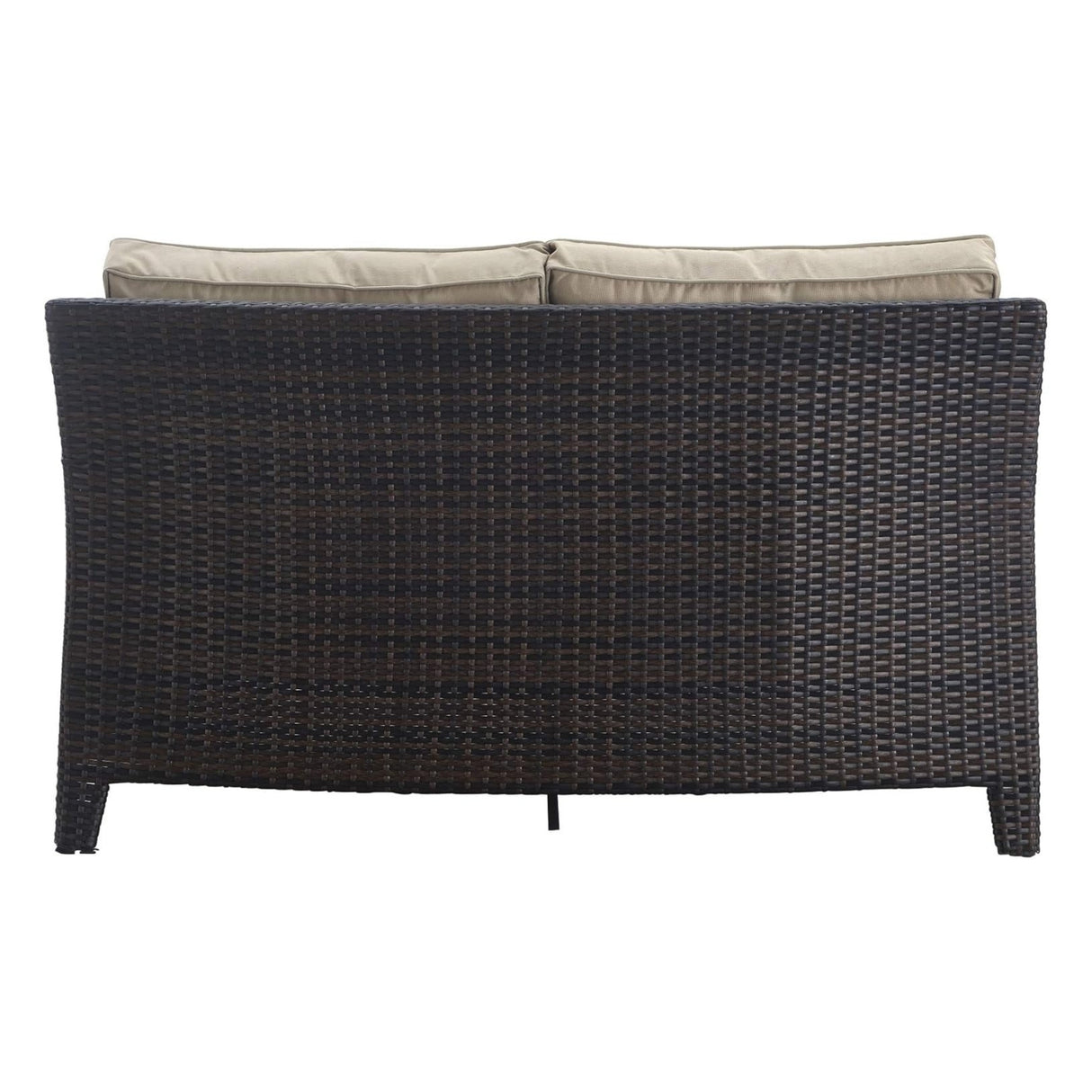 Outdoor Rattan Wicker 1-Piece Loveseat Sofa