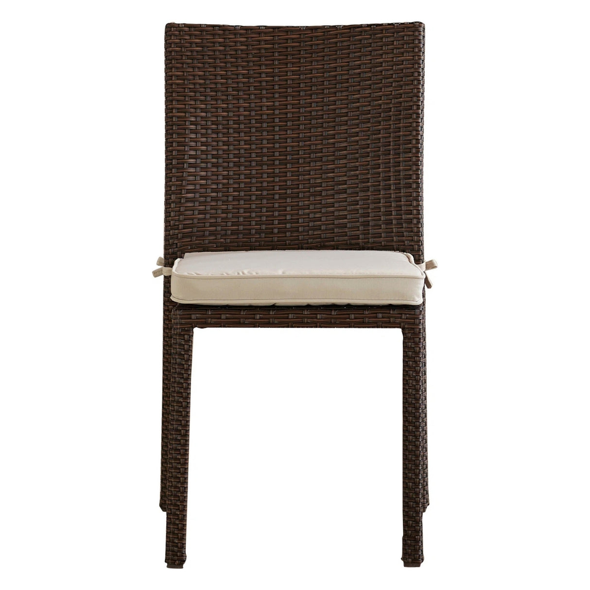 1-Piece Outdoor Rattan Wicker Patio Dining Chair