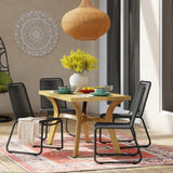 2-Piece Outdoor Rope Patio Dining Chairs