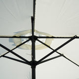 9ft White Color Outdoor Patio Umbrella with Centre Pole