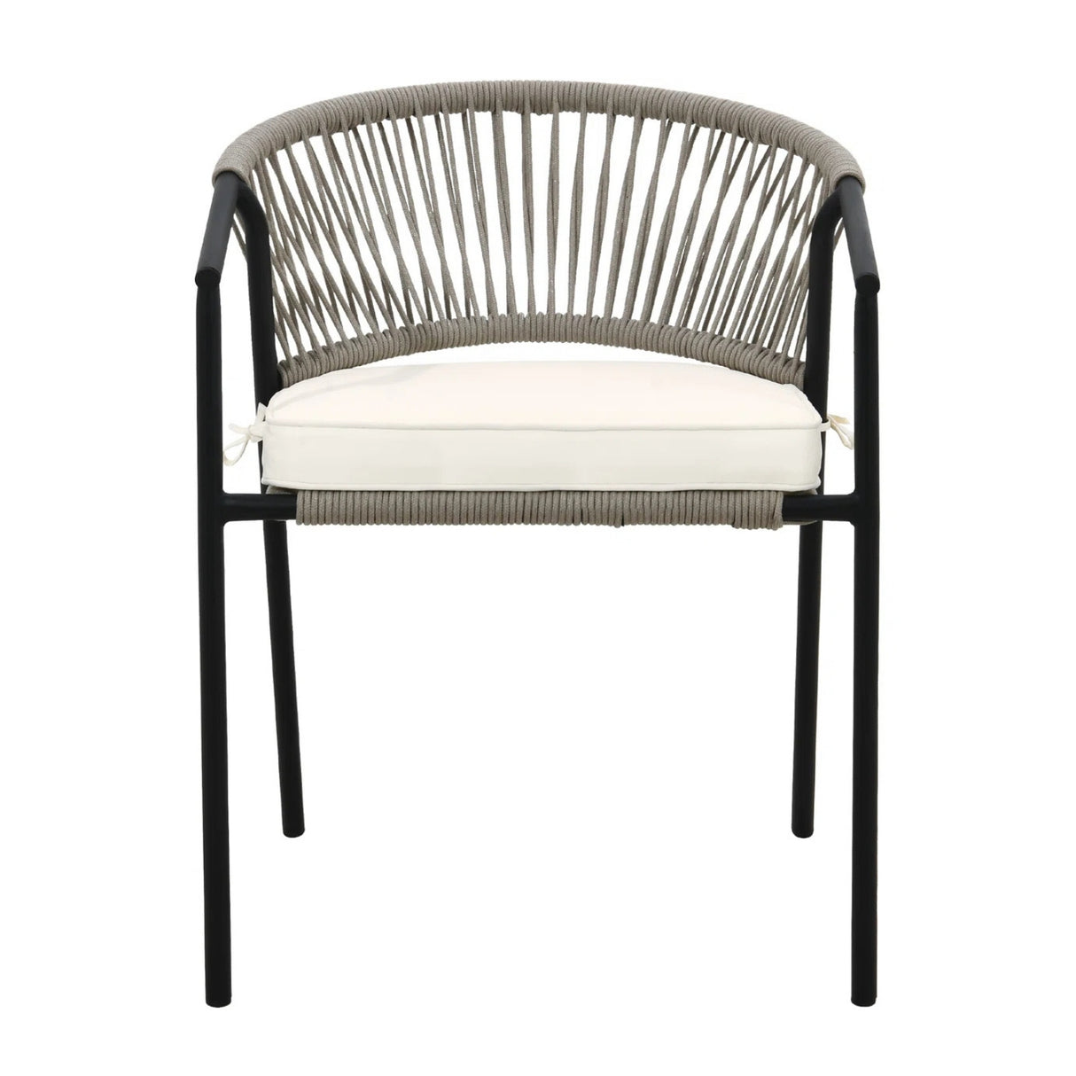 4-Piece Outdoor Rope Patio Dining Chairs