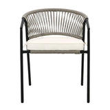 4-Piece Outdoor Rope Patio Dining Chairs