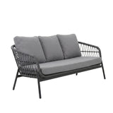 Outdoor 5 Seater Rope Conversation Sofa Set (Grey)