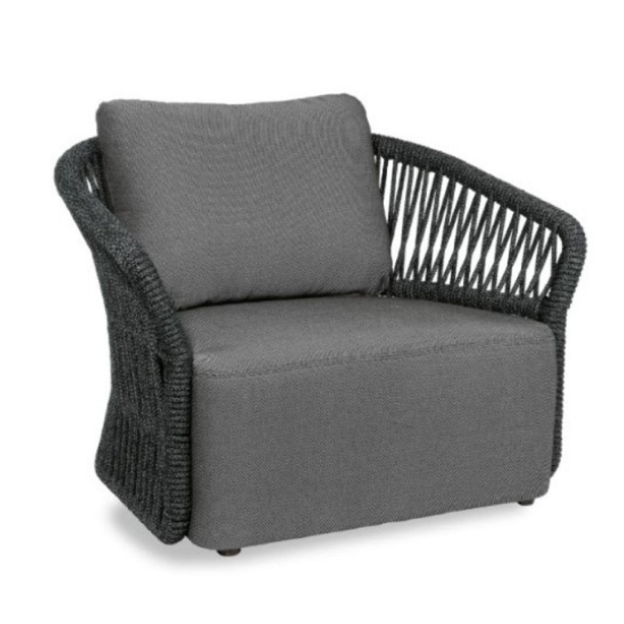 4-Piece Outdoor Braid & Rope Sofa Set (Grey)