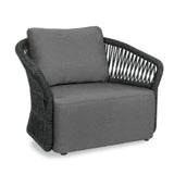 4-Piece Outdoor Braid & Rope Sofa Set (Grey)