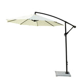 9 Ft Outdoor Offset Cantilever Patio Umbrella with Marble Base