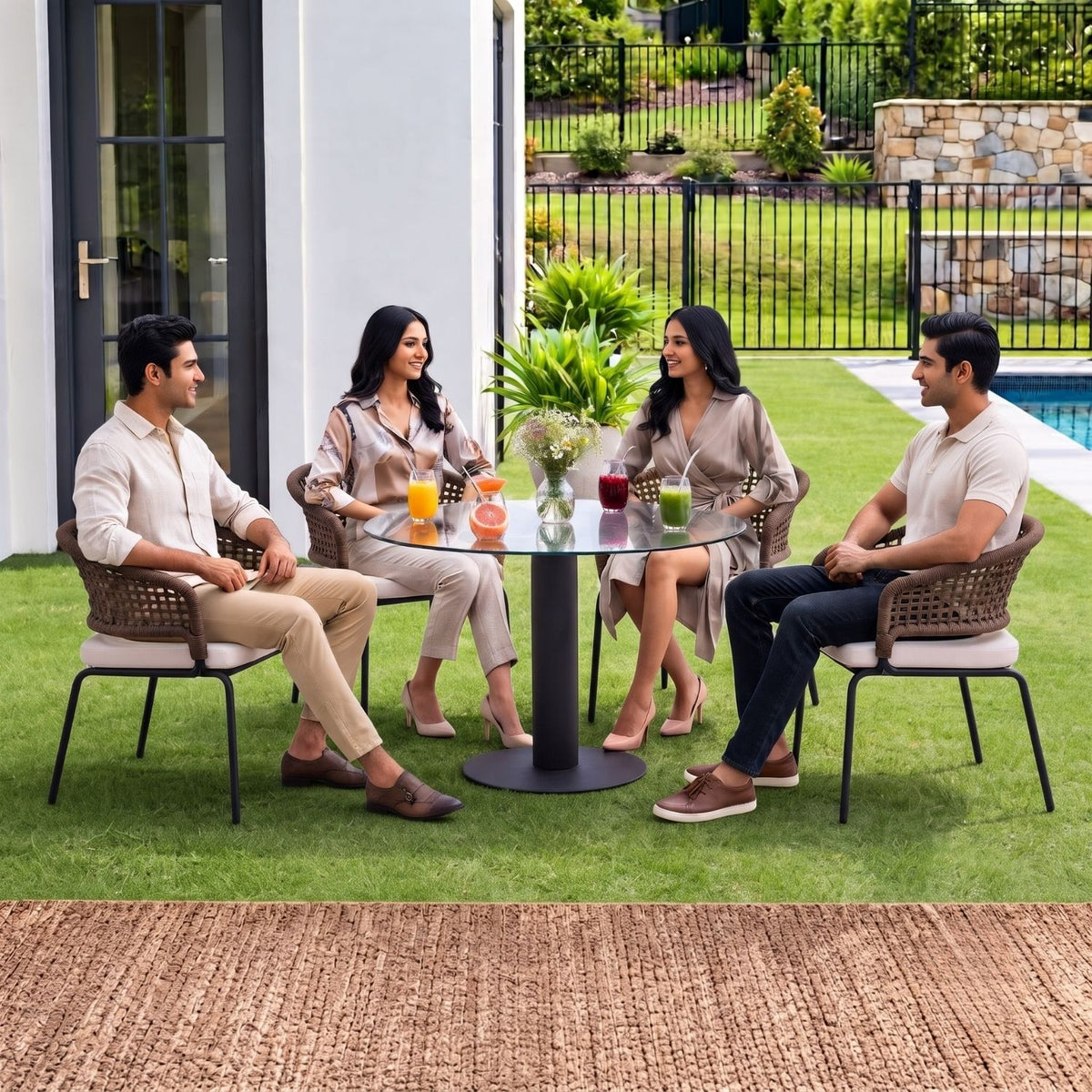 All Weather Resistant 5-Piece Outdoor Dining Set