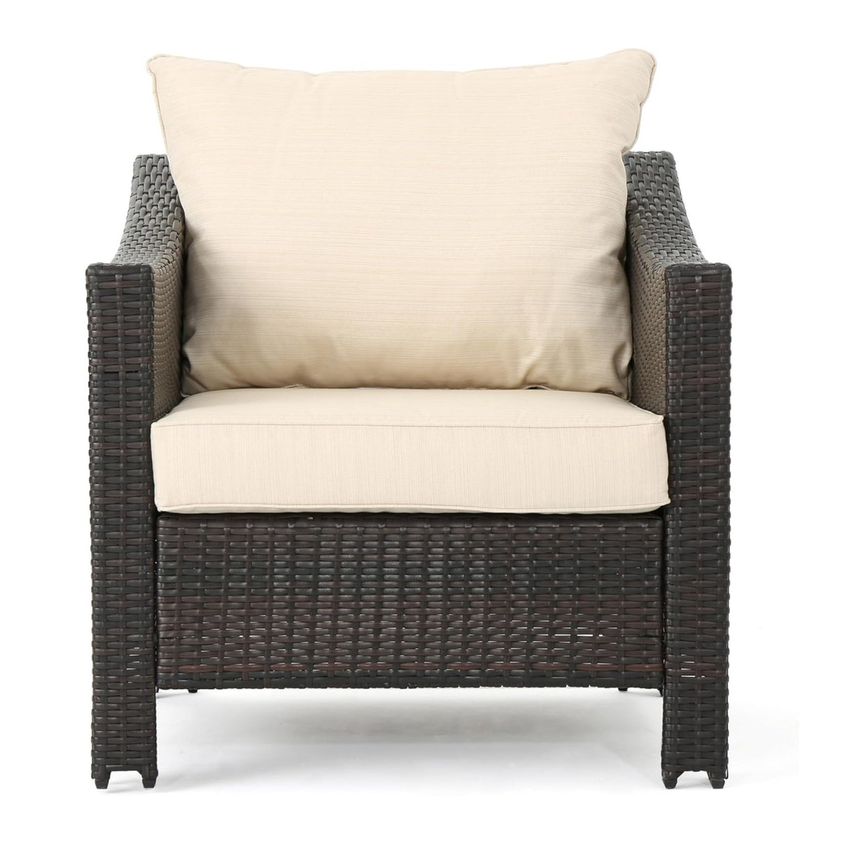 1-Piece Outdoor Wicker Single Seater Sofa