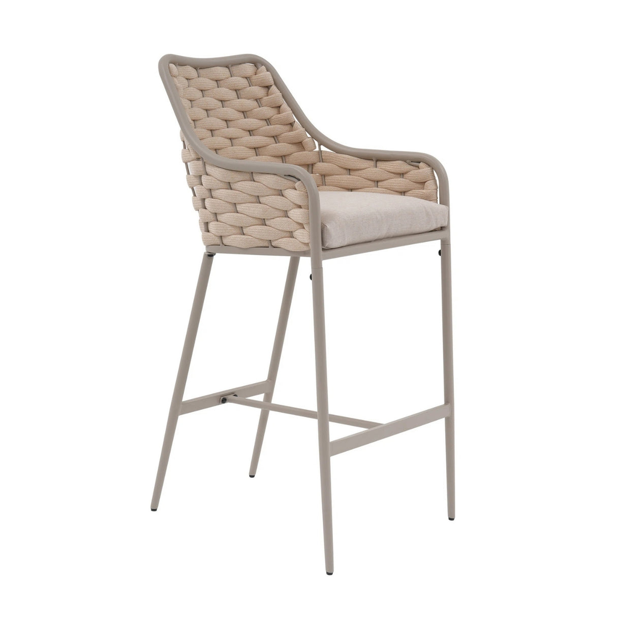 2-Piece Outdoor Rope Bar Chairs – Stylish Comfort Built to Last