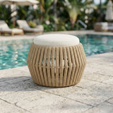 Outdoor Rope 3-Piece Patio Sofa Set (Beige & Off-White)