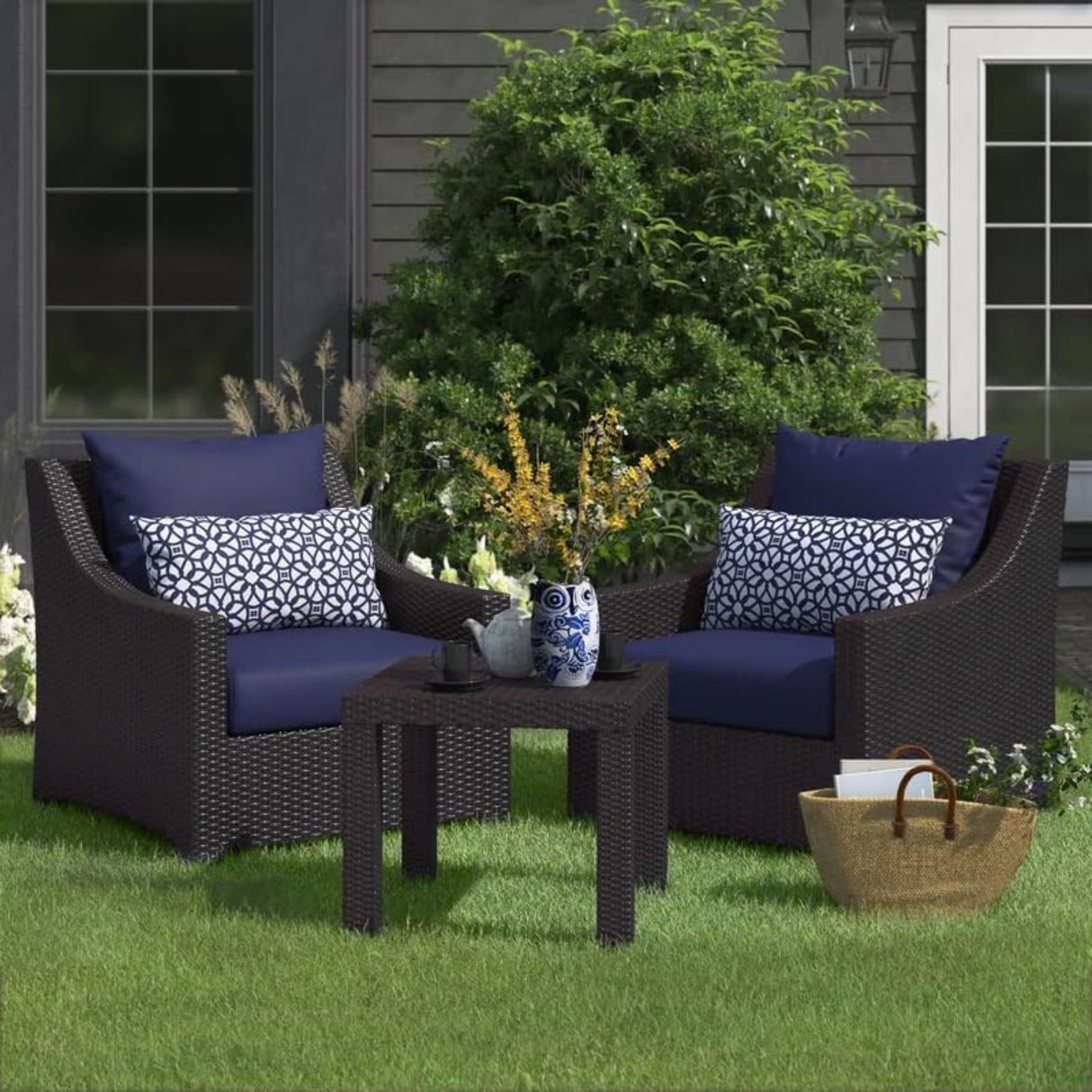 3-Piece Outdoor Rattan Wicker Patio Set