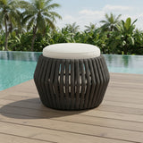 Outdoor Rope 3-Piece Patio Sofa Set (Grey & Off-White)