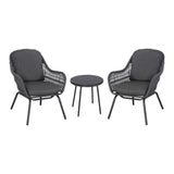 3 Piece Outdoor Rope Patio Set