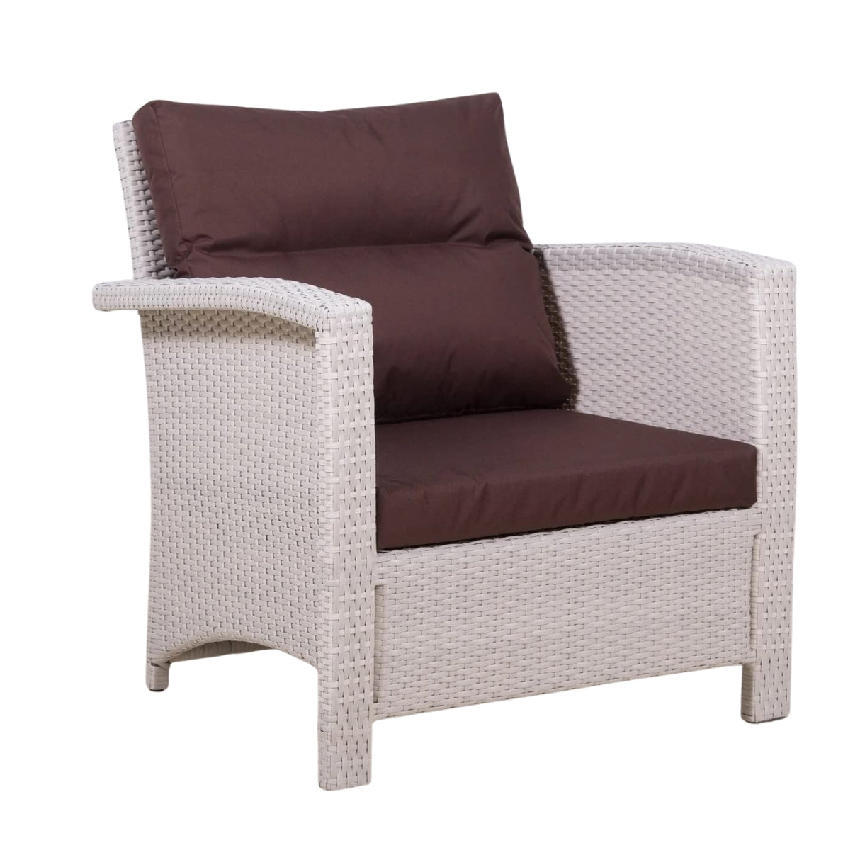 Outdoor All-Weather Wicker Single Seater Sofa
