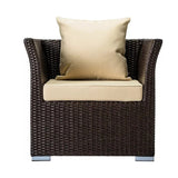 Outdoor All-Weather Wicker Single Seater Sofa