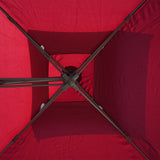 10ft Side Pole Square Shape Outdoor Umbrella With Marble Base (Red)