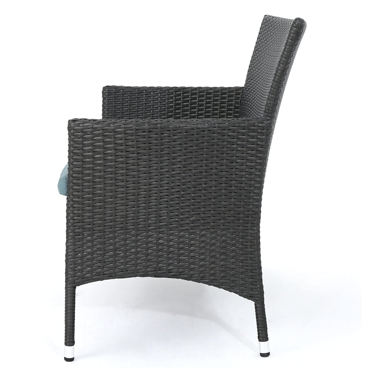 2-Piece Outdoor Rattan Wicker Loveseat Sofa